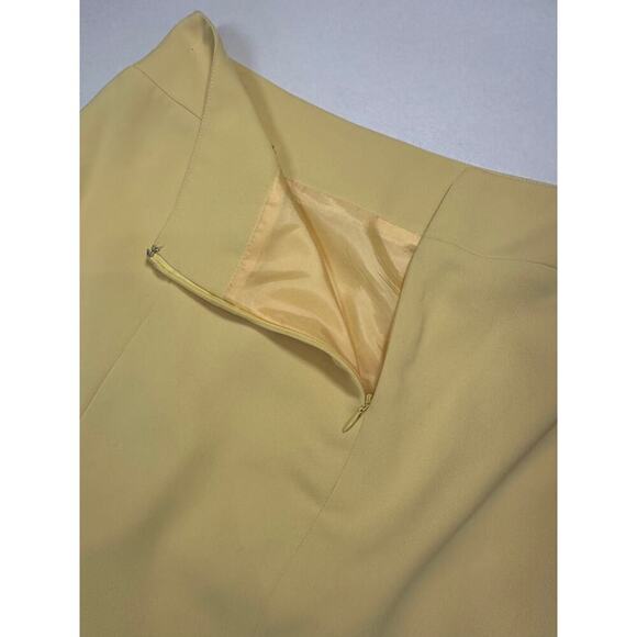 Nipon Boutique Butter Yellow Skirt Size 16 Tulip Classic Elegant Plus - Picture 3 of 8